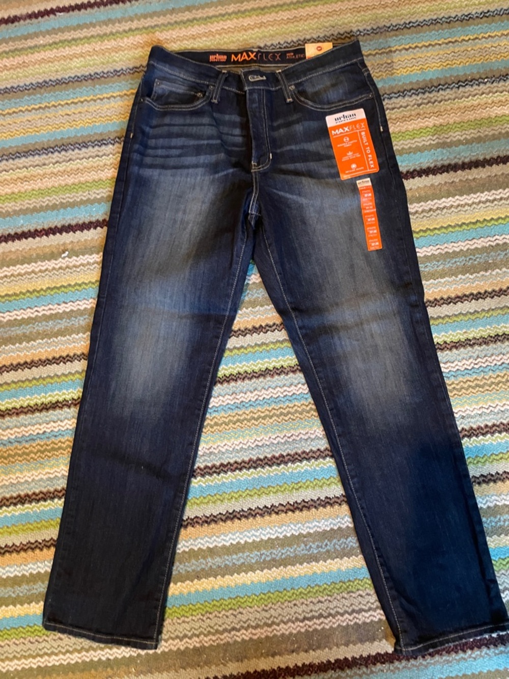 urban pipeline Max flex athletic stretch Men’s Indigo Straight Fit Jeans